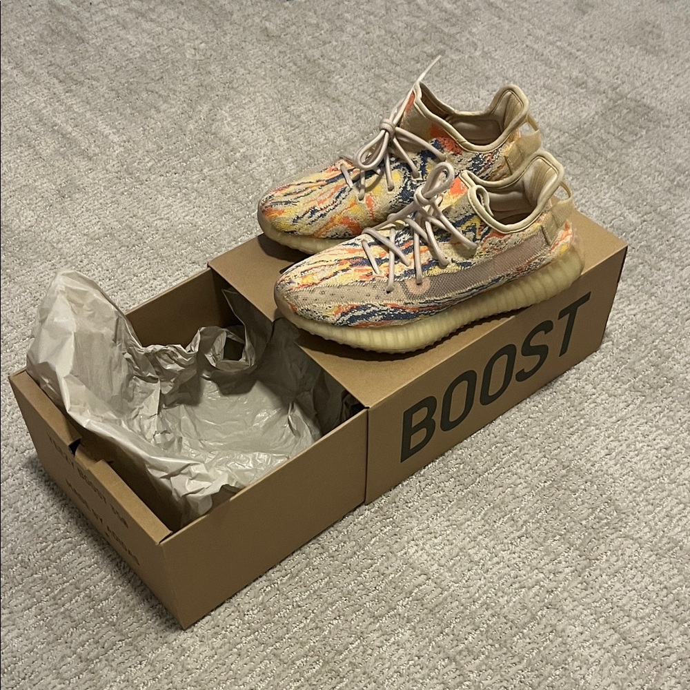 Adidas Yeezy Boost Colorful Knit Sneakers